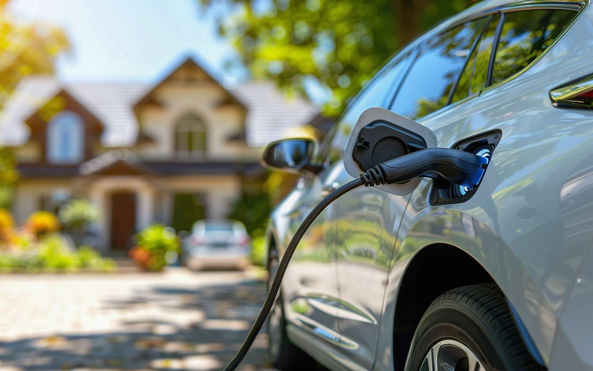 Level 2 EV charger installed at a Mississauga home